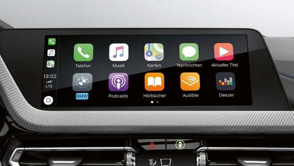 BMW 1er F40, Smartphone Integration Der 1er BMW mit Smartphone Integration