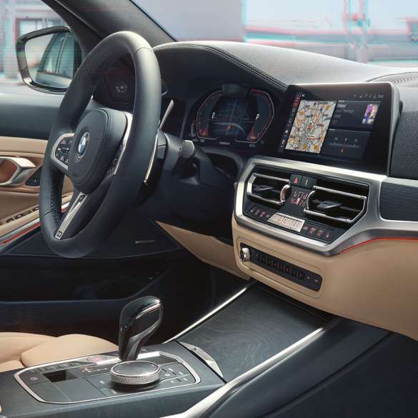 BMW 3er Touring, Aufnahme des Cockpits BMW 3er Touring, Aufnahme des Cockpits von der Beifahrerseite aus