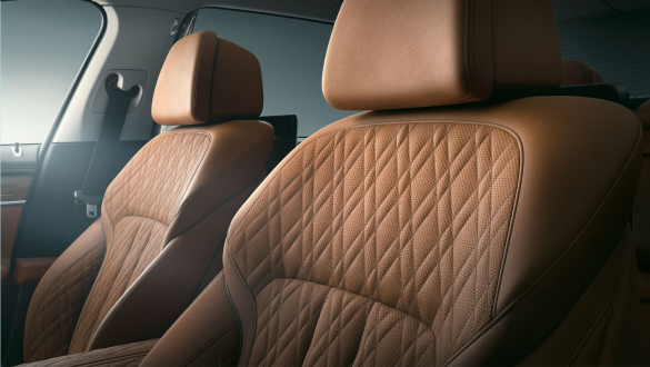 BMW 7er Limousine Sitze in Leder Nappa BMW 7er Limousine: Nahaufnahme der Sitze in Leder Nappa