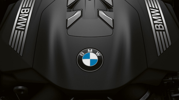 BMW TwinPower Turbo Reihen-6-Zylinder Benzinmotor BMW 7er Limousine: Nahaufnahme des BMW TwinPower Turbo Reihen-6-Zylinder Benzinmotors