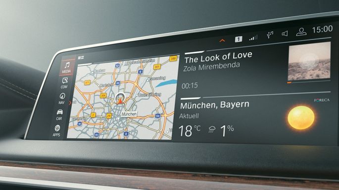 BMW 7er Limousine: Microsoft Office 365 BMW 7er Limousine: Microsoft Office 365 auf dem Control Display