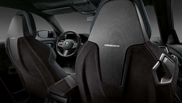 M Performance Sitzrückenschale Alcantara/Carbon offenporig BMW 2er Coupé G42 2021 M Performance Sitzrückenschale Alcantara/Carbon offenporig BMW 2er Coupé G42 2021