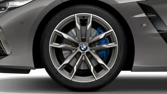 M Sportbremse BMW Z4 M40i Roadster G29 M Sportbremse BMW Z4 M40i Roadster G29 2019 BMW Individual Frozen Grey metallic Seitenansicht Felge