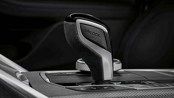 M Performance Wählhebel Alcantara BMW i4 M50 G26 2021 M Performance Wählhebel Alcantara BMW i4 M50 G26 2021