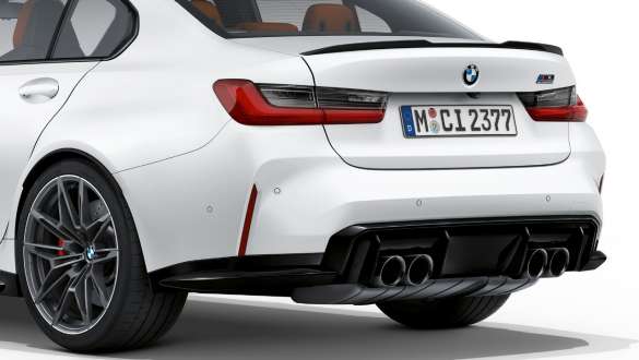 Heckdesign BMW M3 Competition Limousine Frozen Brilliant White metallic G80 2020 BMW M3 Competition Limousine G80 2020 Frozen Brilliant White metallic Heckdesign Heckansicht