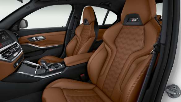 M Sportsitze BMW M3 Competition Limousine G80 2020 BMW M3 Competition Limousine G80 2020 M Sportsitze Innenraum