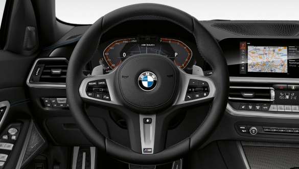 M Lederlenkrad BMW M340i xDrive Limousine G20 2020 BMW M340i xDrive Limousine G20 2020 M Lederlenkrad Cockpit Innenraum