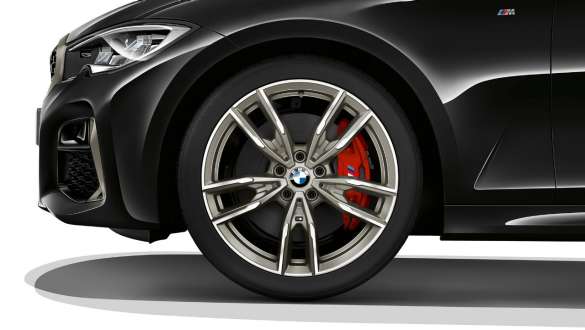 19" M Leichtmetallräder 792 M Bicolor BMW M340i xDrive Limousine G20 2020 BMW M340i xDrive Limousine G20 2020 19" M Leichtmetallräder 792 M Bicolor Nahaufnahme Rad