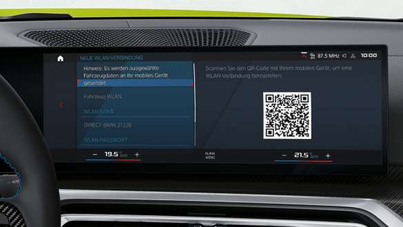 WLAN Hotspot BMW 3er Limousine M Automobile G80 G20 BMW 3er Limousine M Automobile G80 G20 WLAN Hotspot Control Display Innenraum