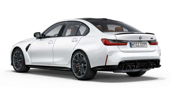 Heckdesign BMW M3 Competition Limousine Frozen Brilliant White metallic G80 2020 BMW M3 Competition Limousine G80 2020 Frozen Brilliant White metallic Heckdesign Heckansicht