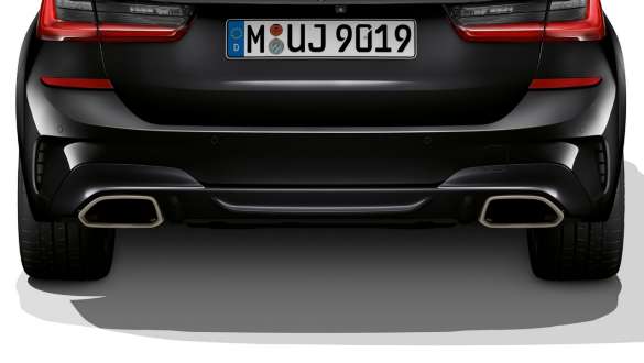 BMW M340i xDrive Touring (G21), Exklusive Endrohrblenden BMW M340i xDrive Touring (G21), Exklusive Endrohrblenden