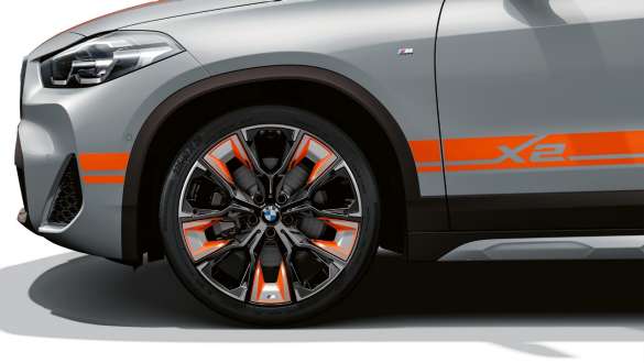 Radlaufblenden BMW X2 F39 Radlaufblenden BMW X2 2018 F39 Galvanic Gold metallic Seitenansicht