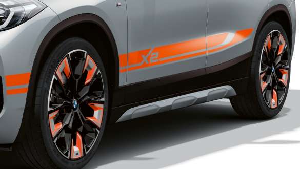 Seitenschweller BMW X2 F39 Seitenschweller BMW X2 F39 2020 Brooklyn Grau Dreiviertel Seitenansicht