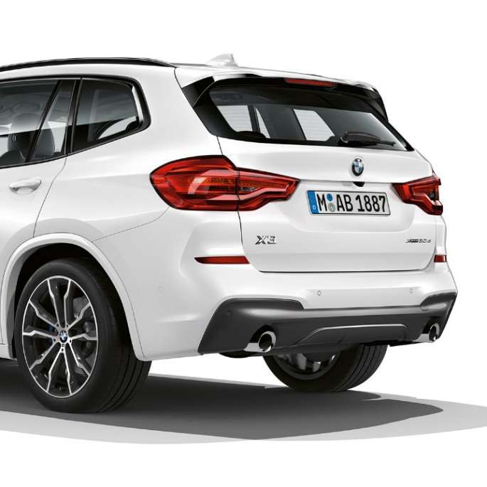 BMW X3 M40i, Modell M Sport, Dreiviertel Heckschuss BMW X3 M40i, Modell M Sport, Dreiviertel Heckschuss