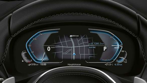 BMW X3 xDrive30e, Hybrid-spezifische Instrumentenkombination BMW X3 xDrive30e, Hybrid-spezifische Instrumentenkombination