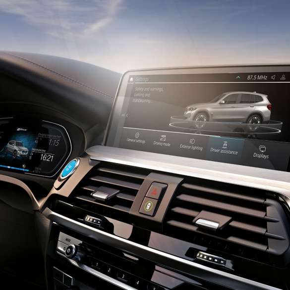 Fahrerassistenzsysteme BMW iX3 G08 Control Display Cockpit Fahrerassistenzsysteme BMW iX3 G08 2020 Control Display Cockpit