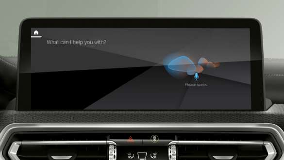 BMW Intelligent Personal Assistant BMW iX3 G08 BMW Intelligent Personal Assistant BMW iX3 G08 2021 Control Display Innenraum