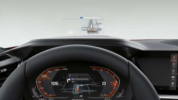 BMW Z4 Roadster (G29) Fahrerplatz BMW Z4 Roadster (G29) mit Lenkrad, Head-Up Display und Control Display