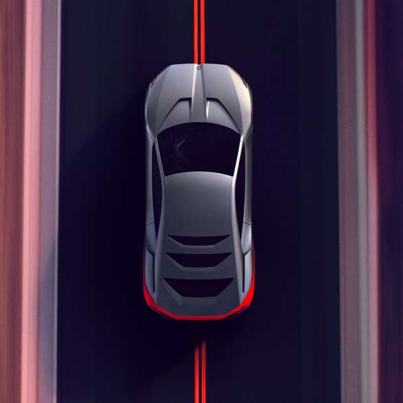 BMW Vision M NEXT, topview, fahrend BMW Vision M NEXT, topview, fahrend
