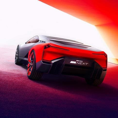 BMW Vision M NEXT, Heckansicht BMW Vision M NEXT, dreiviertel Heckansicht, Hofmeisterknick