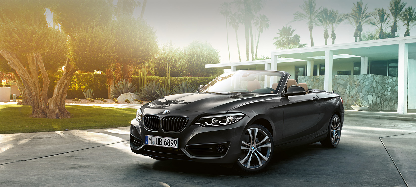 BMW 2er Cabrio, Dreiviertel Frontschuss BMW 2er Cabrio, Dreiviertel Frontschuss