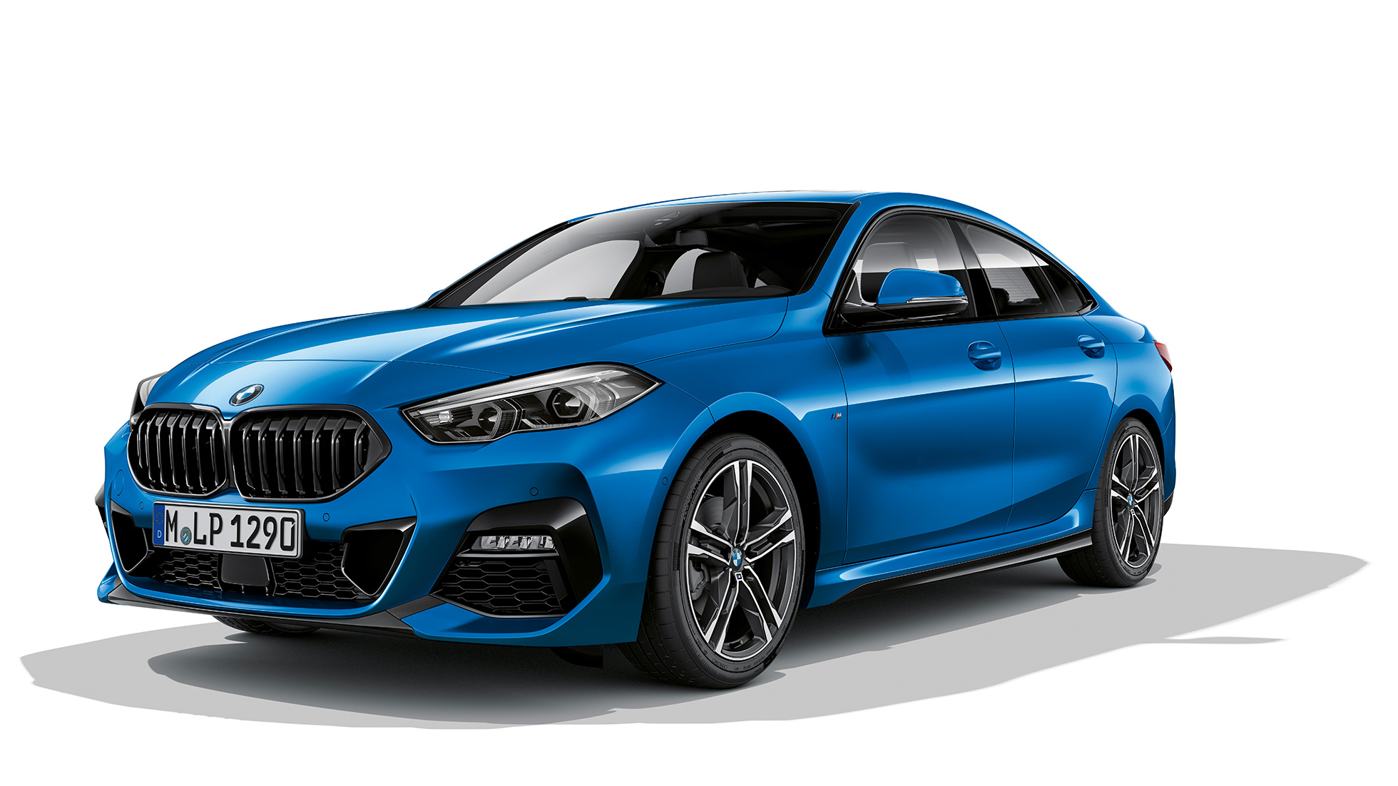 M Leichtmetallräder BMW 2er Gran Coupé Modell M Sport M Leichtmetallräder BMW 2er Gran Coupé Modell M Sport Misano Blau metallic F44 Dreiviertel-Frontansicht