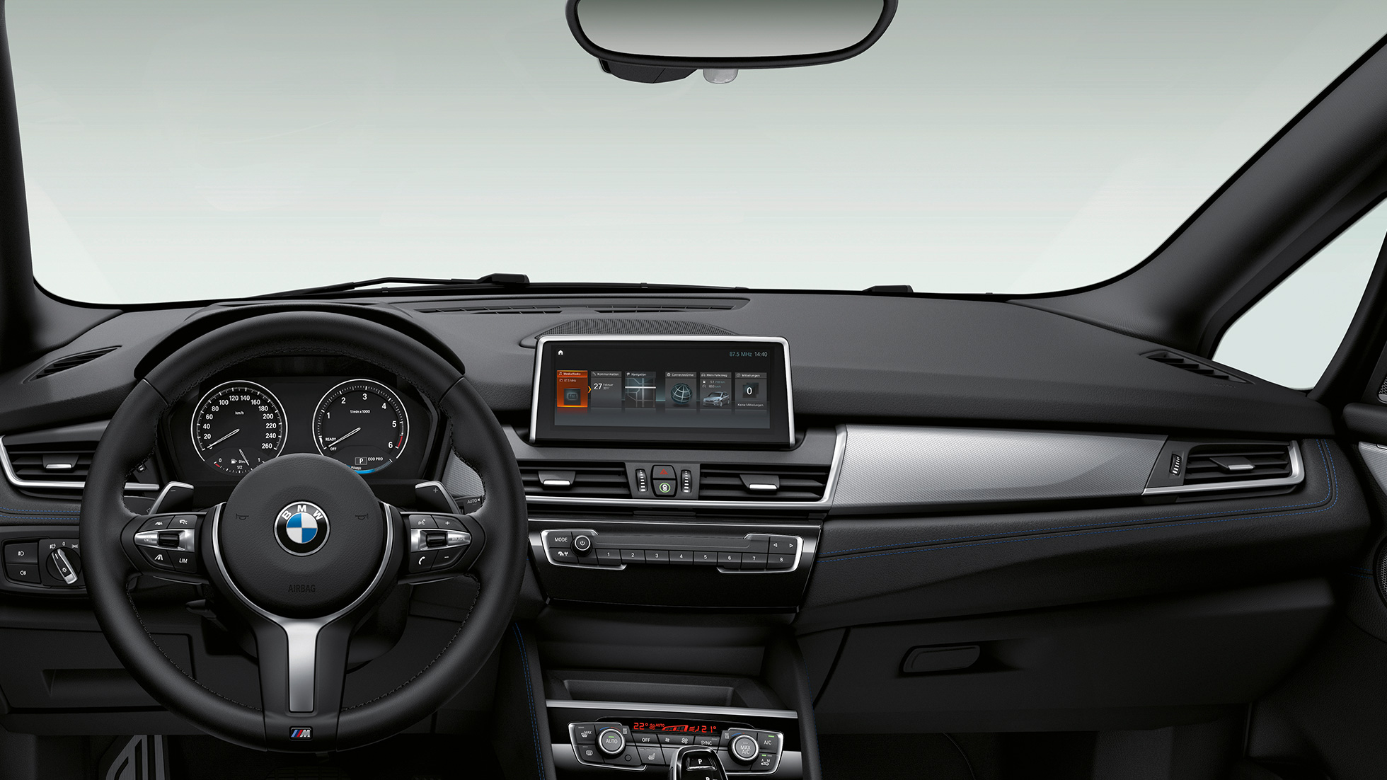 Cockpit BMW 2er Gran Tourer Modell Advantage Cockpit BMW 2er Gran Tourer 218i Modell Advantage F46 2018 Innenraum