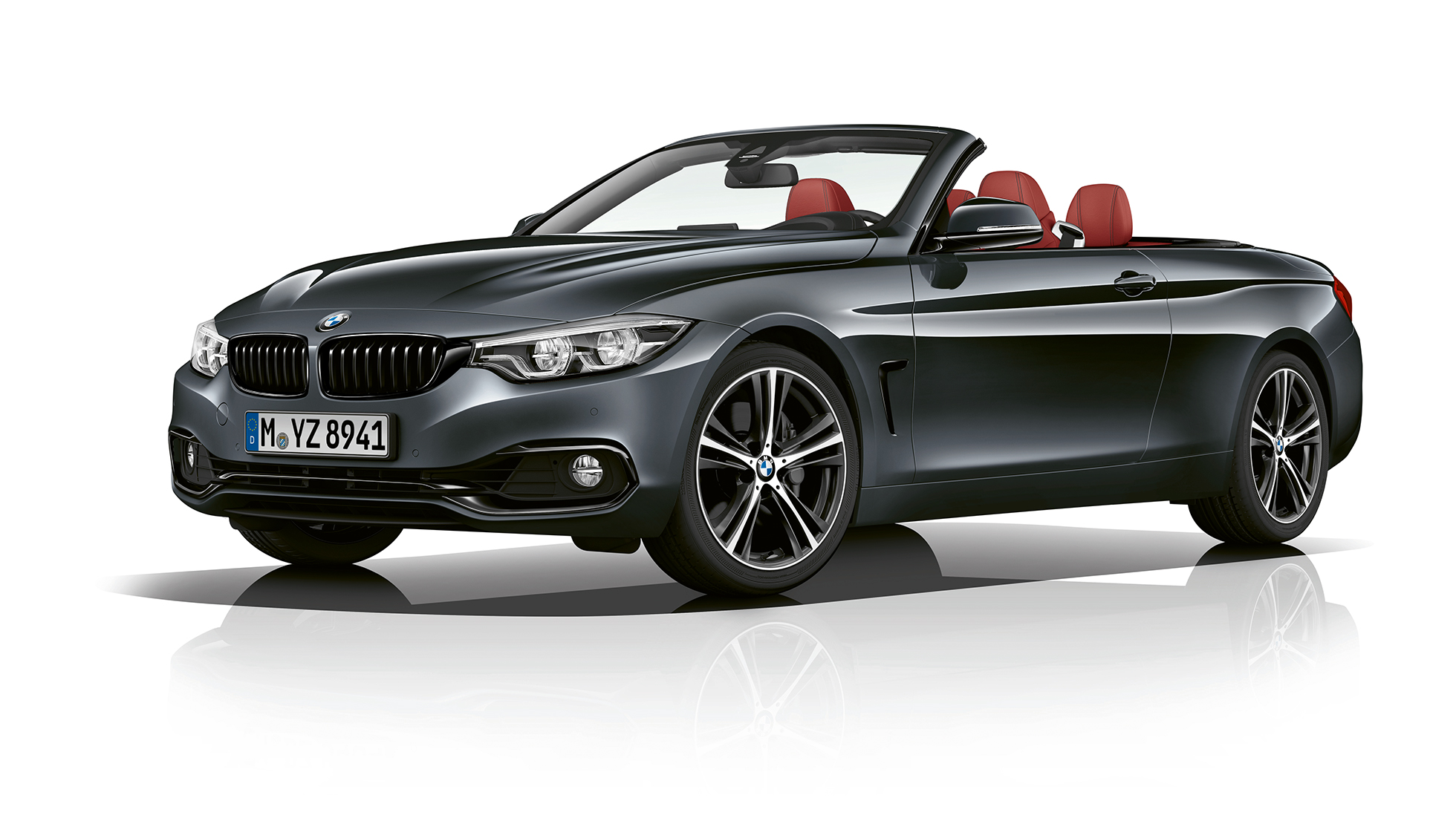 BMW 4er Cabrio, Modell Sport Line Dreiviertel Frontschuss BMW 4er Cabrio, Modell Sport Line Dreiviertel Frontschuss