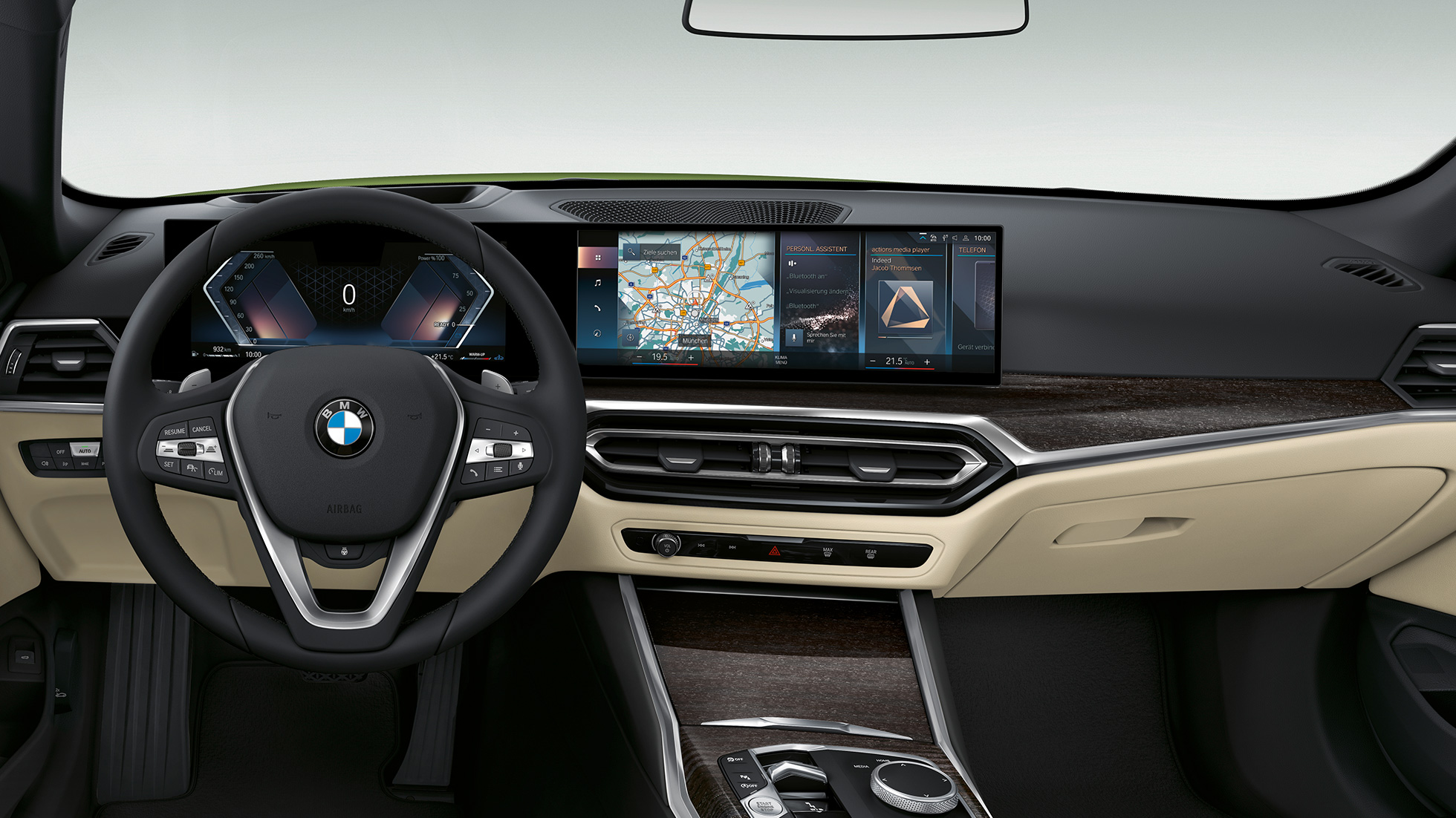 Cockpit BMW 4er Cabrio Basisausstattung G23 2020 BMW 4er Cabrio G23 2020 Basisausstattung Innenraum Cockpit