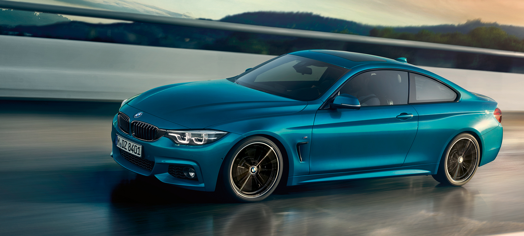BMW 4 Gran Coupe бирюзовый