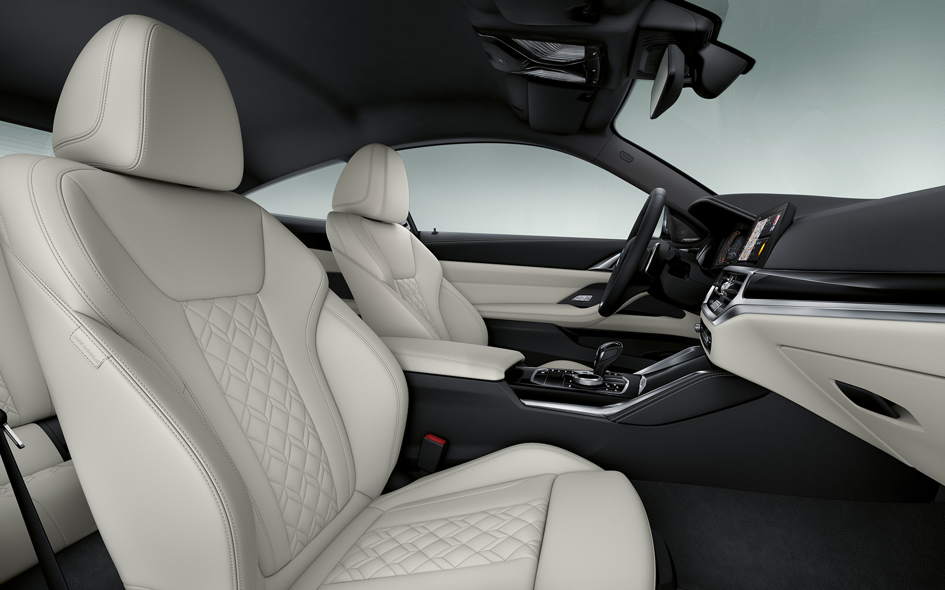 BMW Individual erweiterte Lederausstattung 'Merino' Elfenbeinweiß BMW 4er Coupé Individual G22 2020 