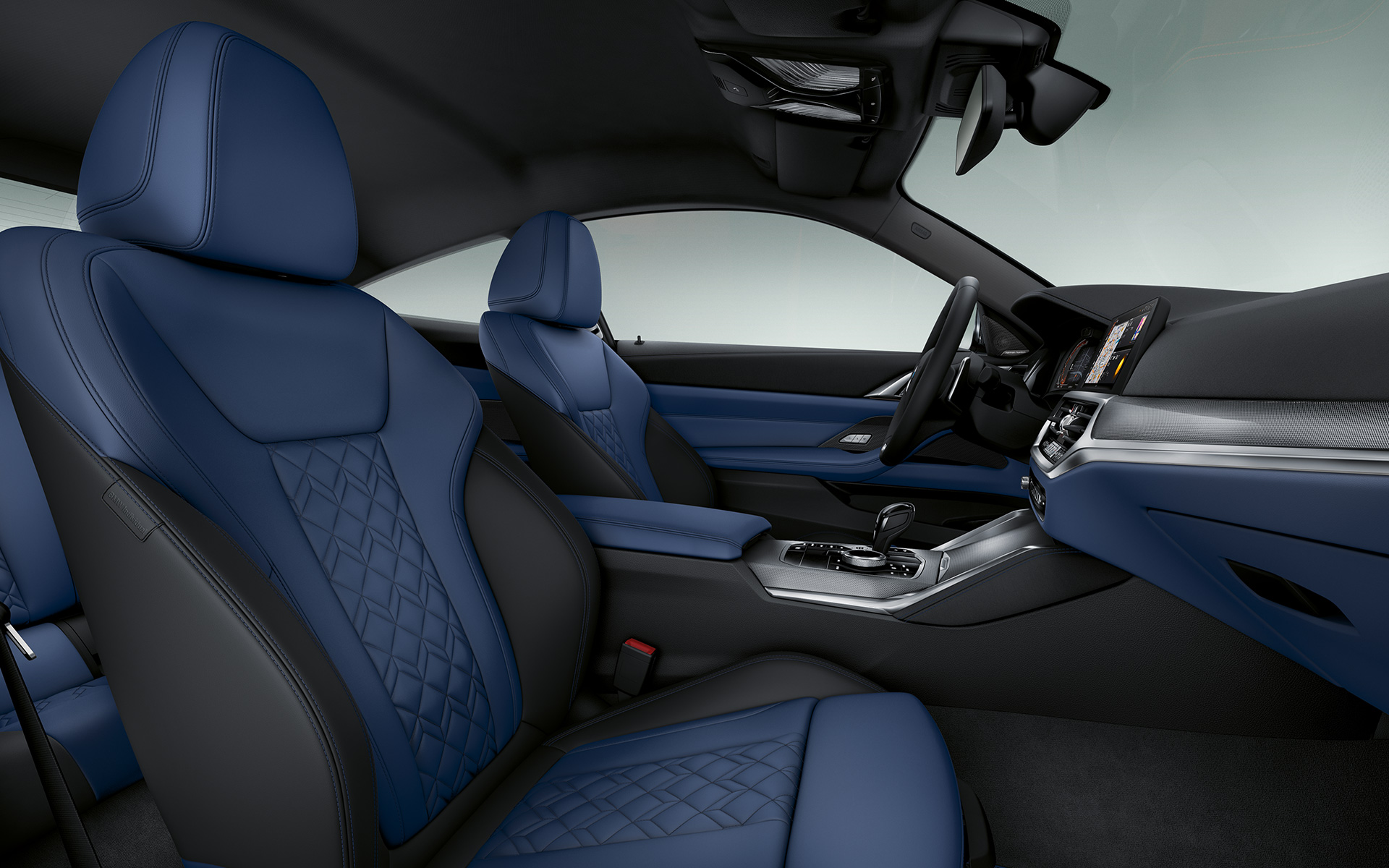 BMW Individual erweiterte Lederausstattung 'Merino' | Fjordblau/Schwarz BMW 4er Coupé Individual 2020 G22 