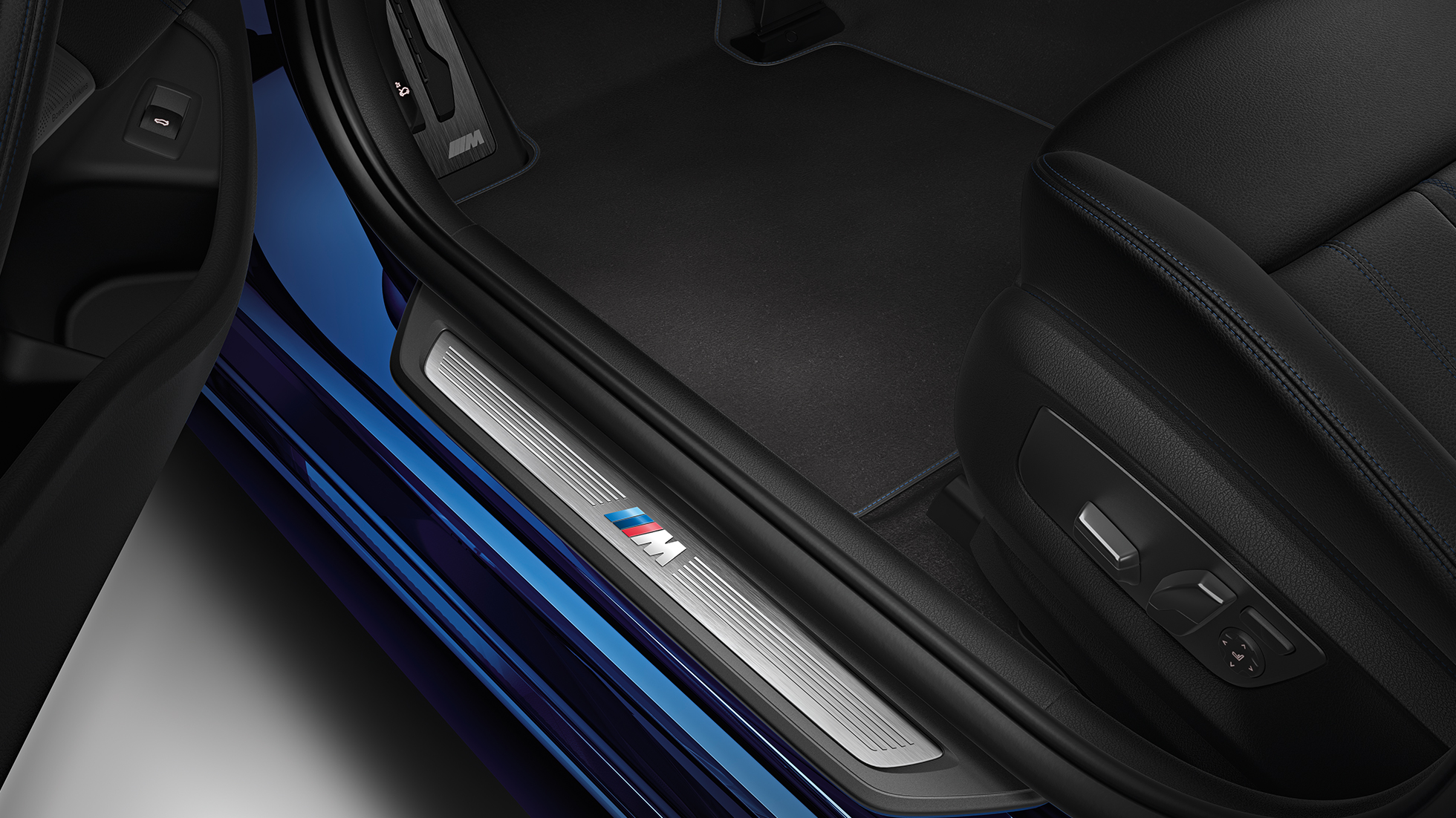M Sportpaket Interieur BMW 5er Limousine 540i Limousine M Sportpaket BMW 5er Limousine 540i Limousine G30 Mediterranblau metallic Interieur