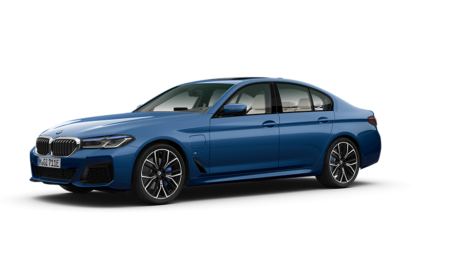 BMW 5er Limousine Plug-In Hybrid (G30) Dreiviertel-Frontansicht stehend BMW 5er Limousine Plug-In Hybrid (G30) Dreiviertel-Frontansicht stehend