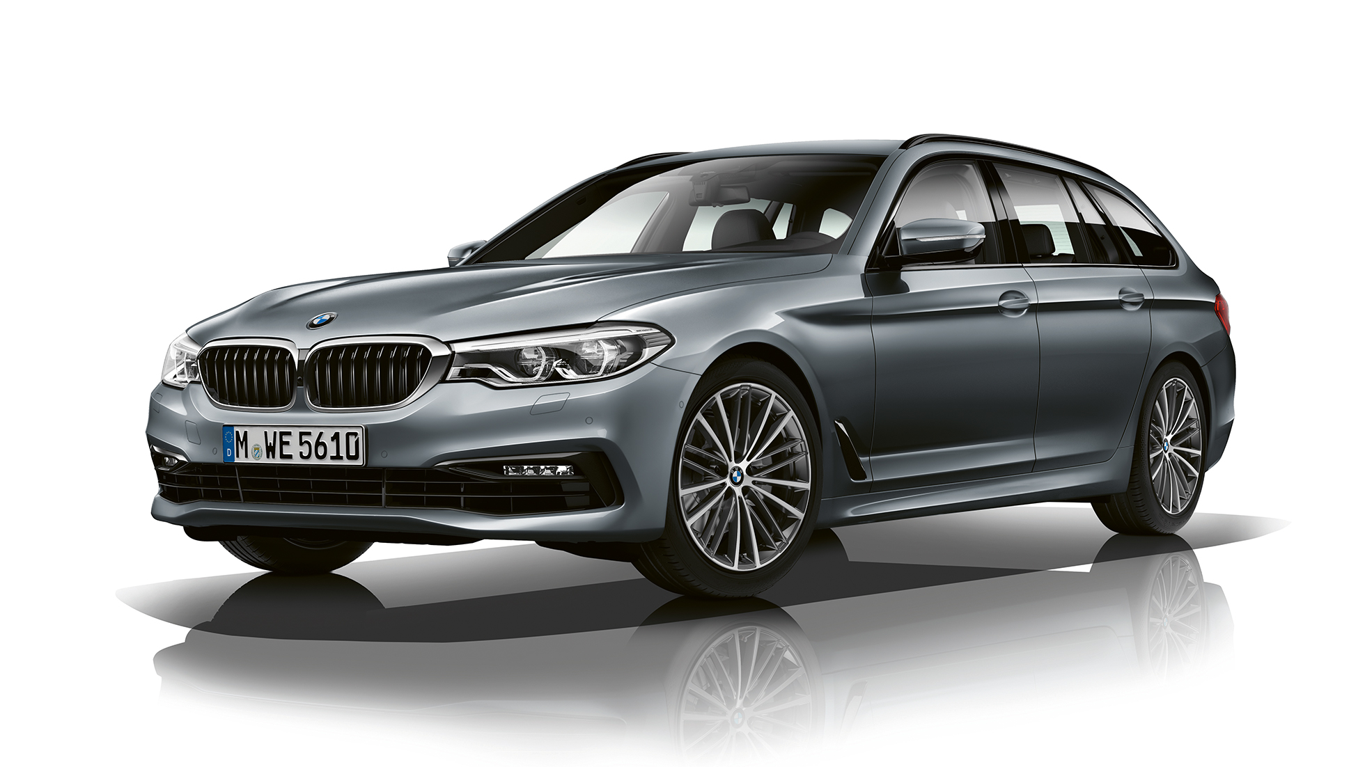 Sport Line Dreiviertel-Frontansicht BMW 5er Touring Sport Line BMW 5er Touring 520d Touring G31 Bluestone metallic Dreiviertel-Frontansicht