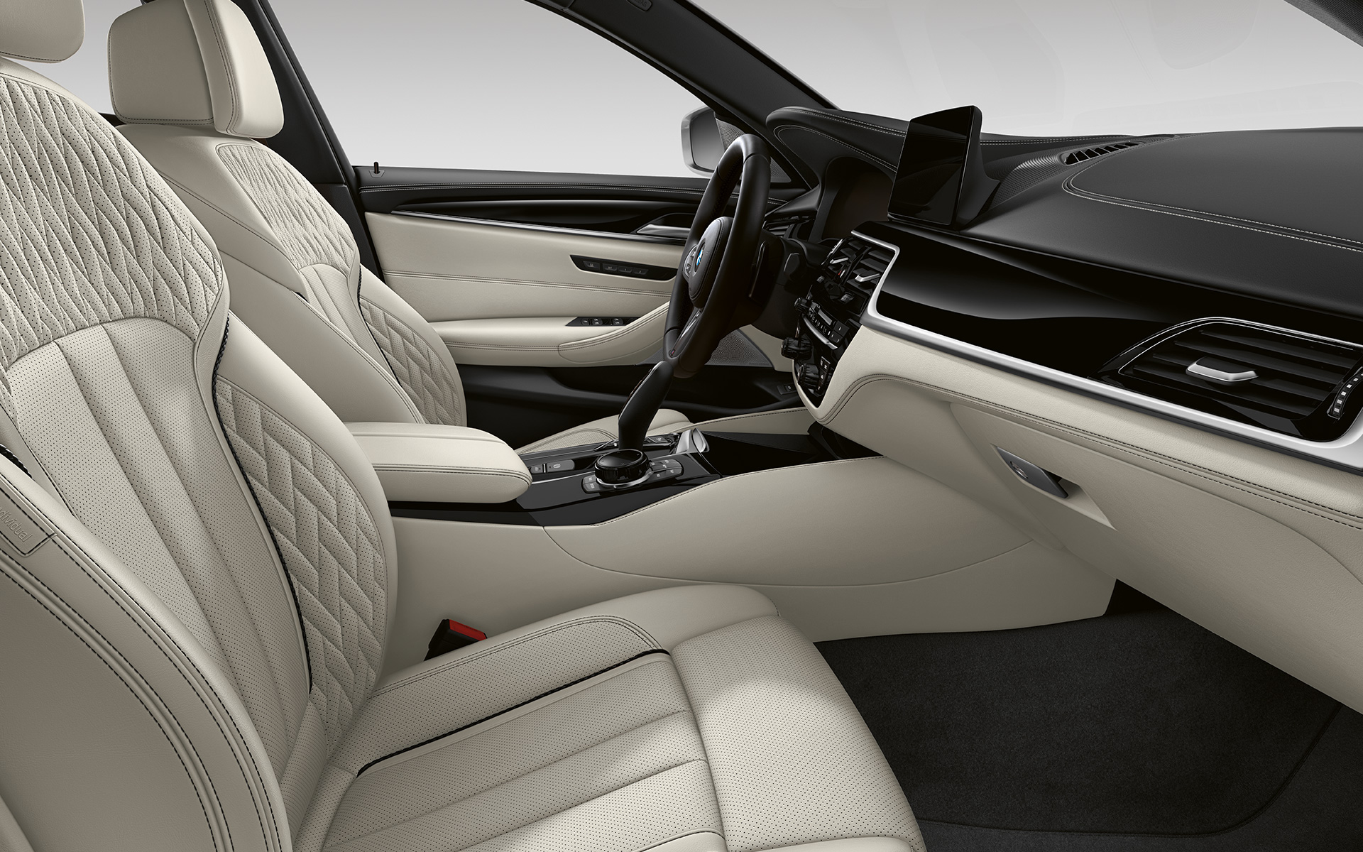BMW 5er Touring G31 Facelift 2020 Interieur in BMW Individual Volllederausstattung 'Merino' | Caramel
