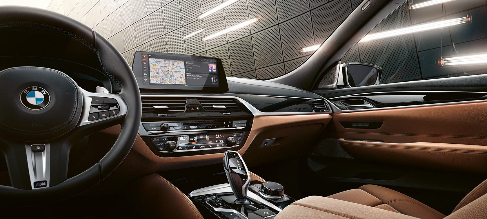 BMW 6er Gran Turismo G32 Cockpit mit Lenkrad BMW 6er Gran Turismo G32 2017 Cockpit mit Lenkrad Interieur