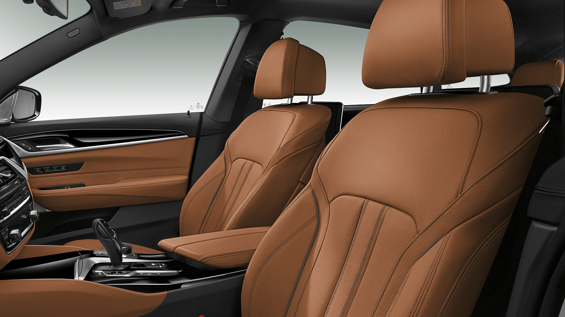 BMW 6er Gran Turismo G32 M Sportpaket Interieur Sportsitze für Fahrer und Beifahrer BMW 6er Gran Turismo G32 2017 M Sportpaket Interieur