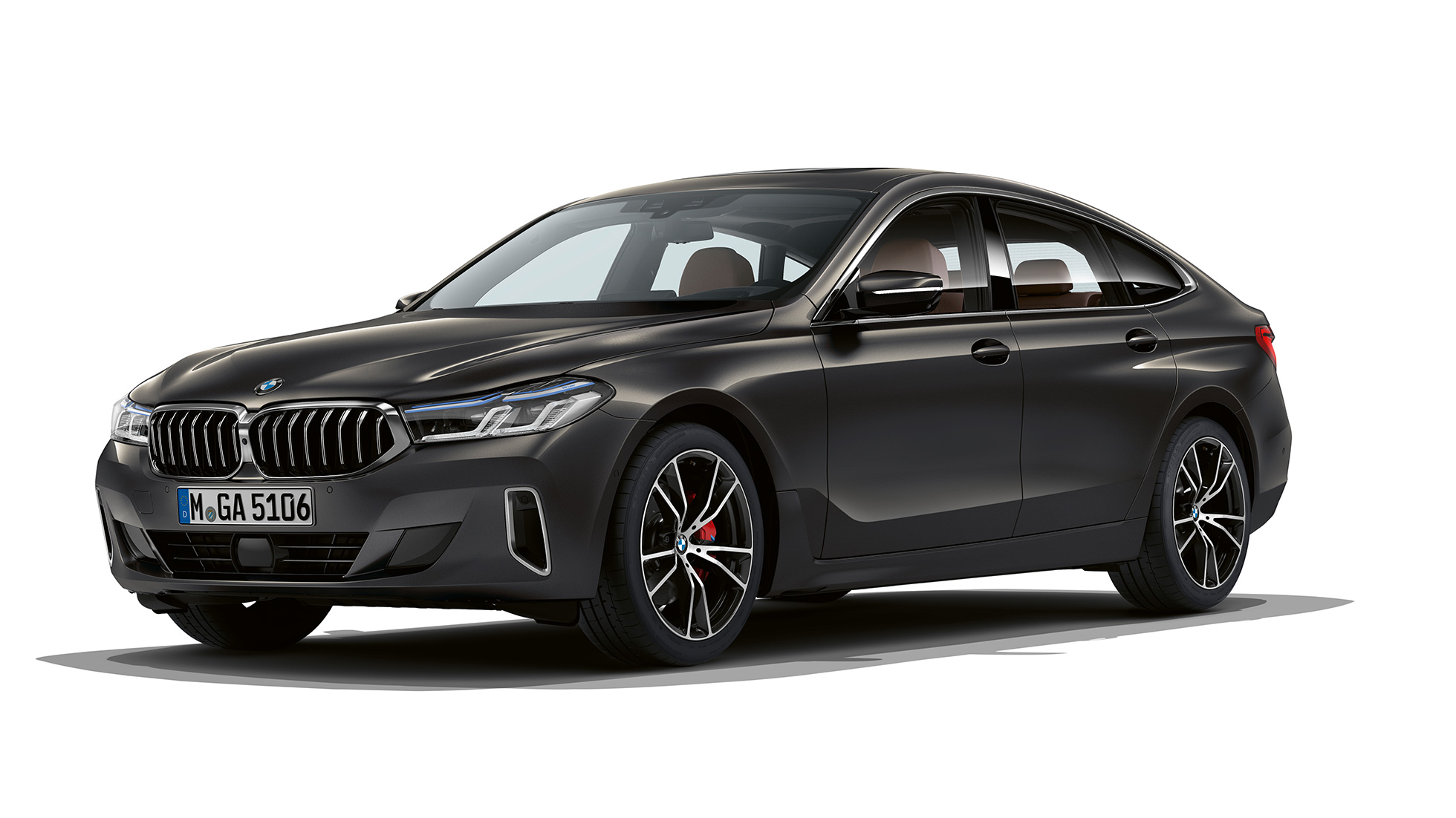 BMW 6er Gran Turismo Luxury Line G32 2020 BMW 6er Gran Turismo G32 640d xDrive 2020 Luxury Line Dravitgrau Dreiviertel-Frontansicht
