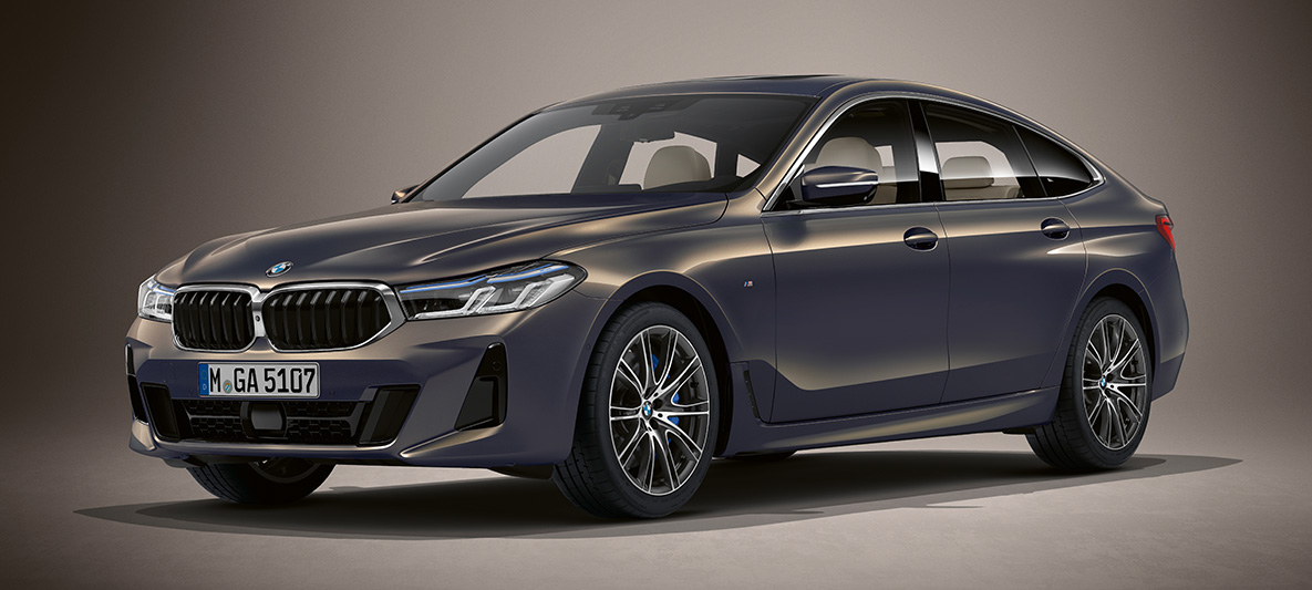 BMW Individual Lackierung Alvitgrau metallic BMW 6er Gran Turismo G32 2020 BMW Individual Lackierung Alvitgrau metallic BMW 6er Gran Turismo G32 2020 Dreiviertel-Front stehend
