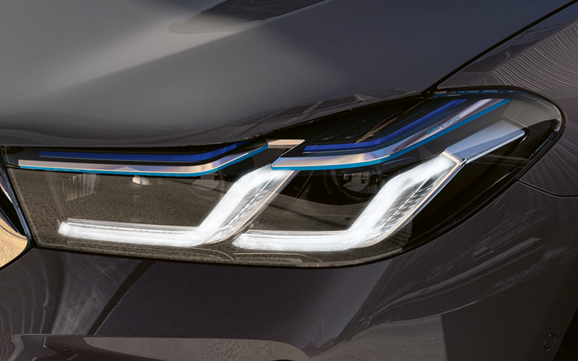 BMW Laserlicht BMW 6er Gran Turismo G32 2020 BMW Laserlicht BMW 6er Gran Turismo 640i xDrive G32 2020 Berninagrau Nahaufnahme Front