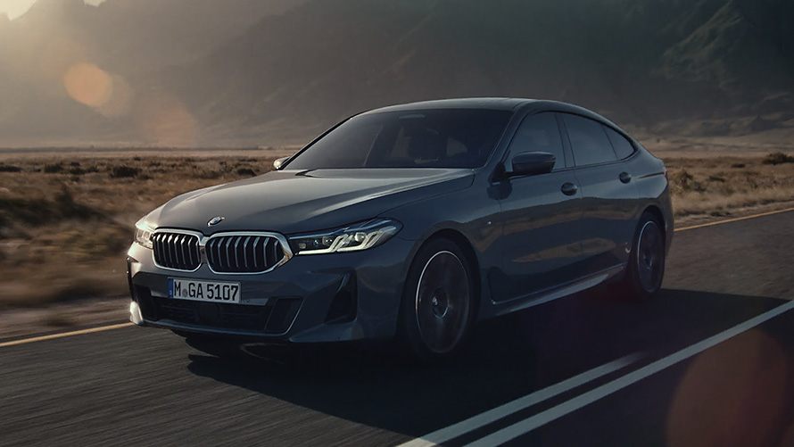 Exterieur BMW 6er Gran Turismo G32 2020 BMW 6er Gran Turismo 640i xDrive G32 2020 Berninagrau Vogelperspektive