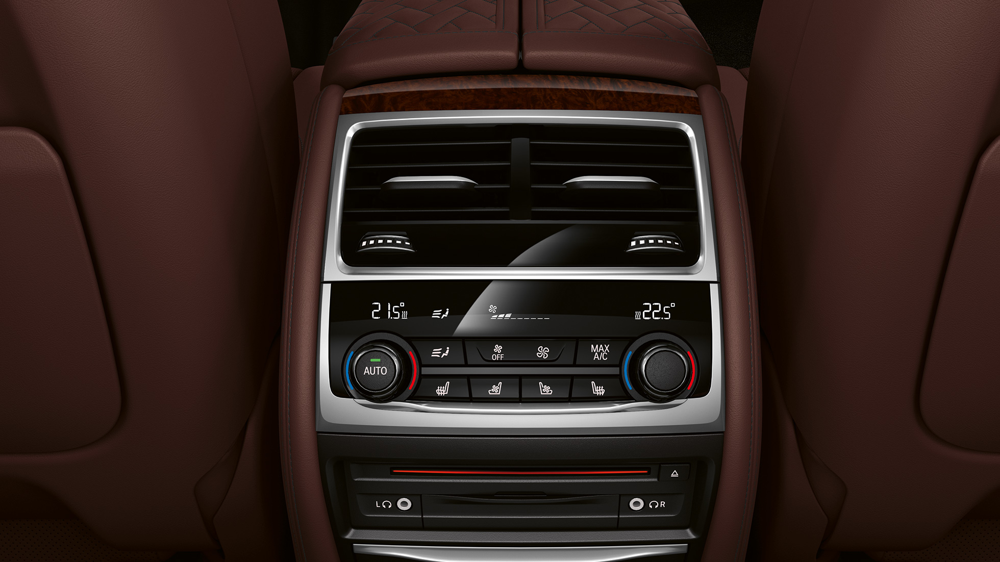 BMW 7er Limousine M Sportpaket, Klimaregelsystem BMW 7er Limousine M Sportpaket: Nahaufnahme des Klimaregelsystem