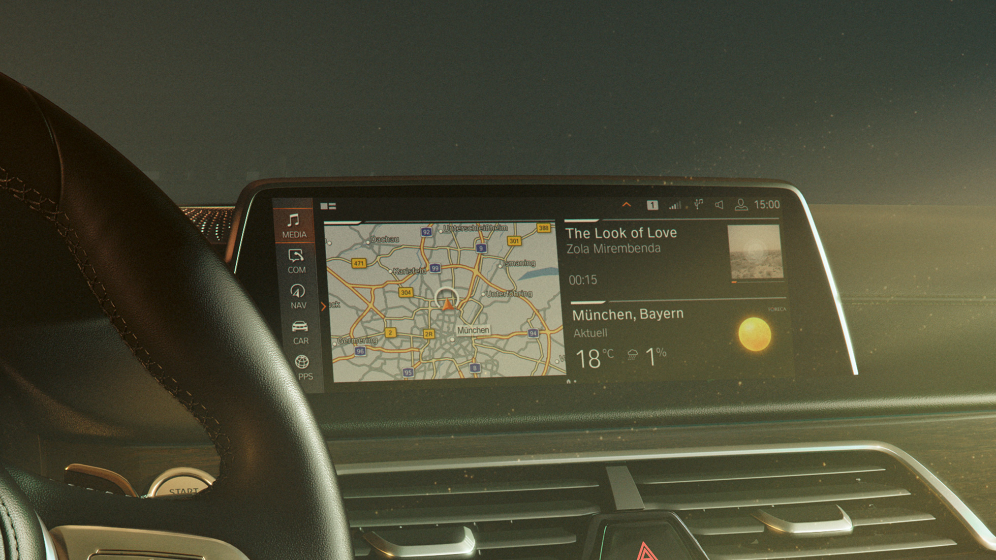 BMW Operating System 7.0 BMW 7er Limousine: BMW Operating System 7.0 auf dem Control Display