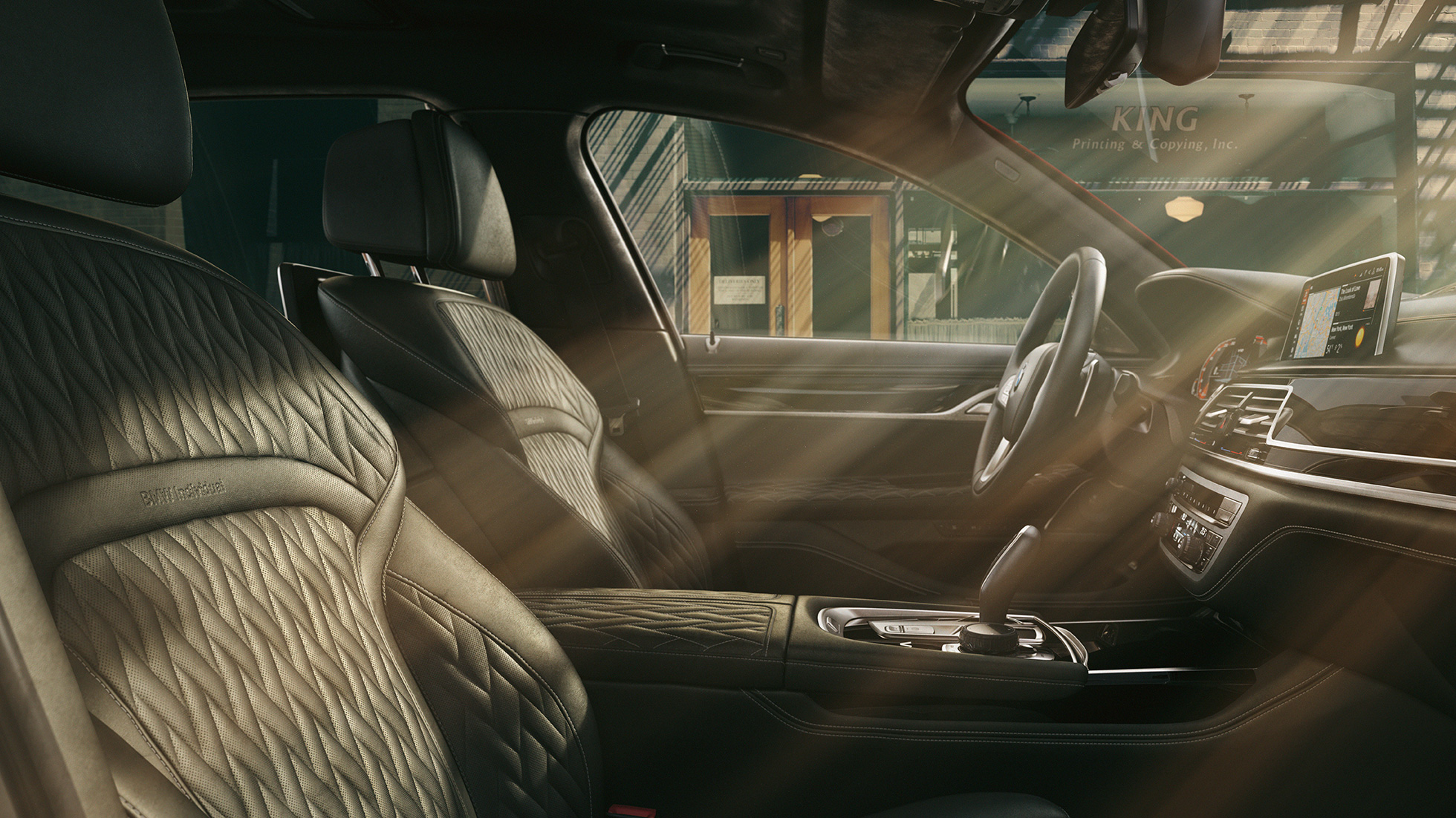 BMW Individual 7er Limousine hochwertiges Interieur BMW Individual 7er Limousine hochwertiges Interieur in schwarz