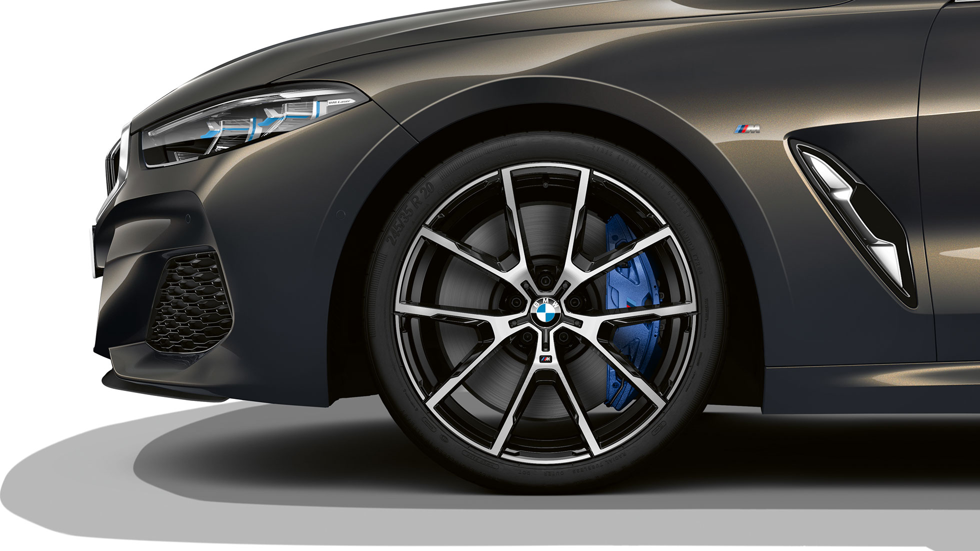 BMW M850i xDrive, Dravitgrau metallic, 20"-Leichtmetallräder Y-Speiche 728 M. BMW M850i xDrive, Dravitgrau metallic, 20"-Leichtmetallräder Y-Speiche 728 M.