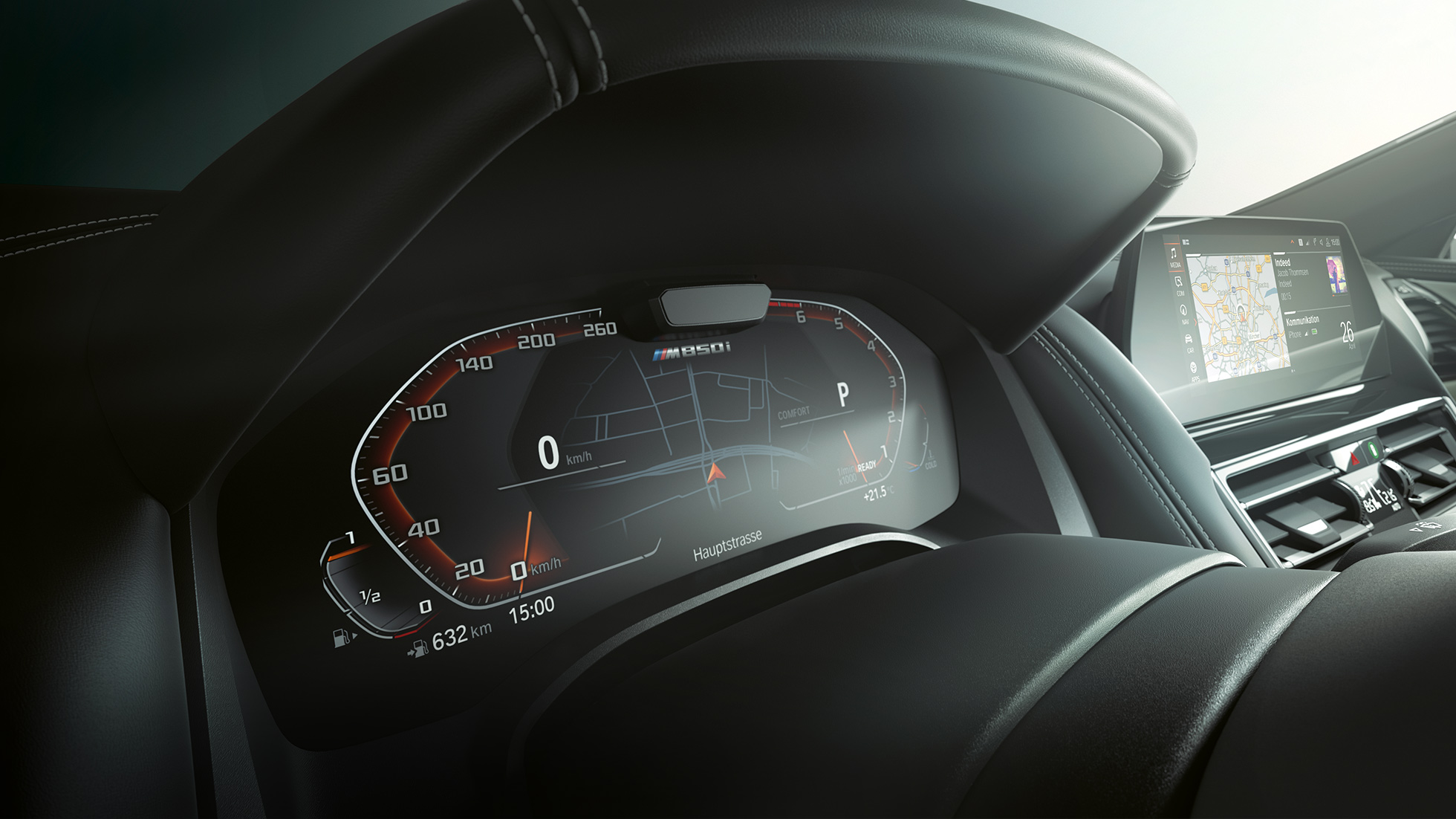 BMW M850i xDrive, Instrumentenkombination, Driving Assistant Plus. BMW M850i xDrive, Instrumentenkombination, Driving Assistant Plus.