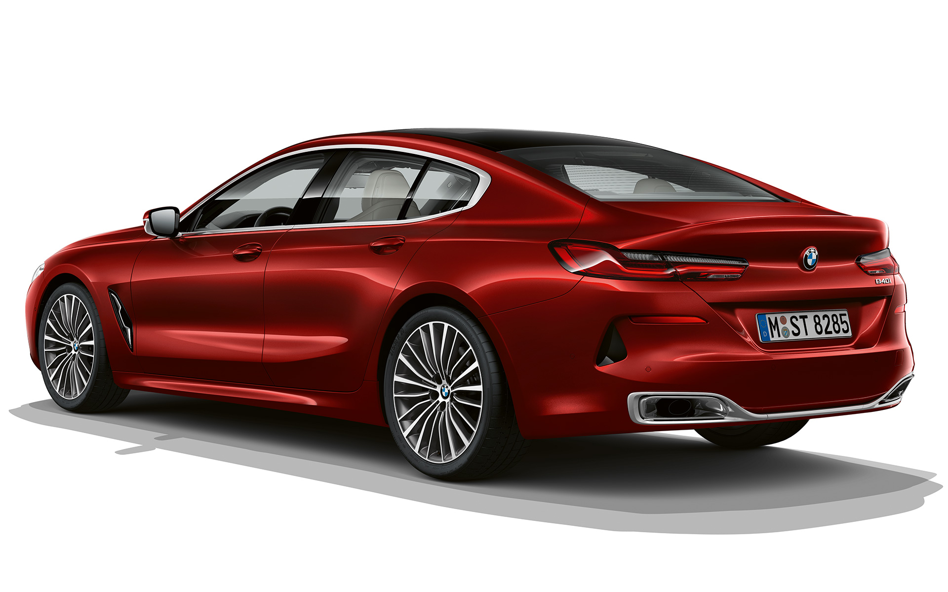 Impulsive Heat Dreiviertel-Heckansicht BMW 8er Gran Coupé, Impulsive Heat Dreiviertel-Heckansicht