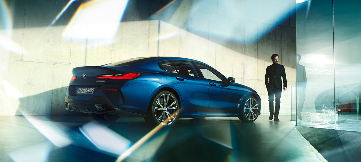BMW Individual Dreiviertel-Heckansicht BMW 8er Gran Coupé, BMW Individual Dreiviertel-Heckansicht