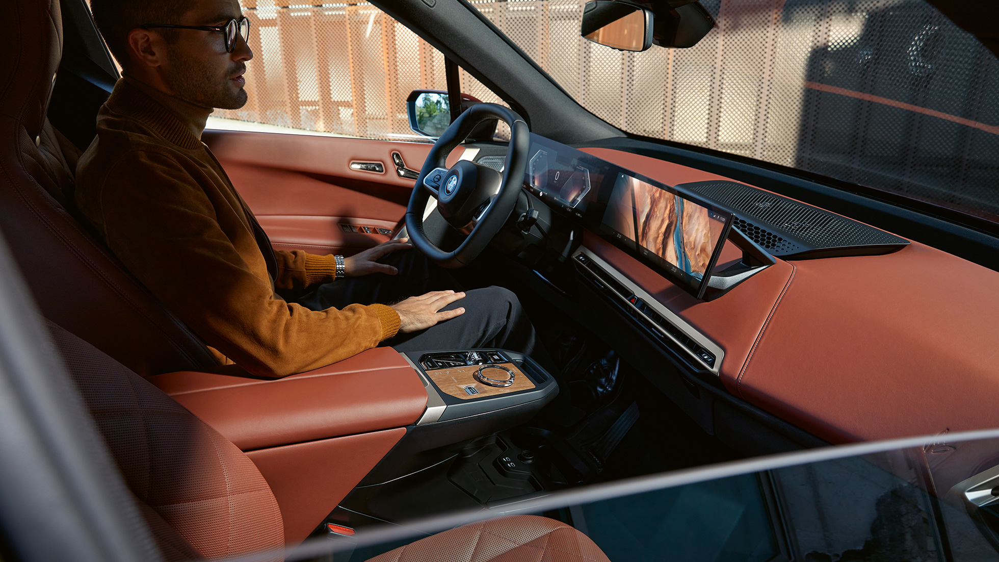 BMW iX i20 User Interface Castanea BMW iX i20 Interieur User Interface iDrive Castanea